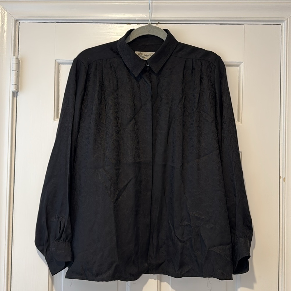 Vintage silk blouse Stephens Brothers London top
